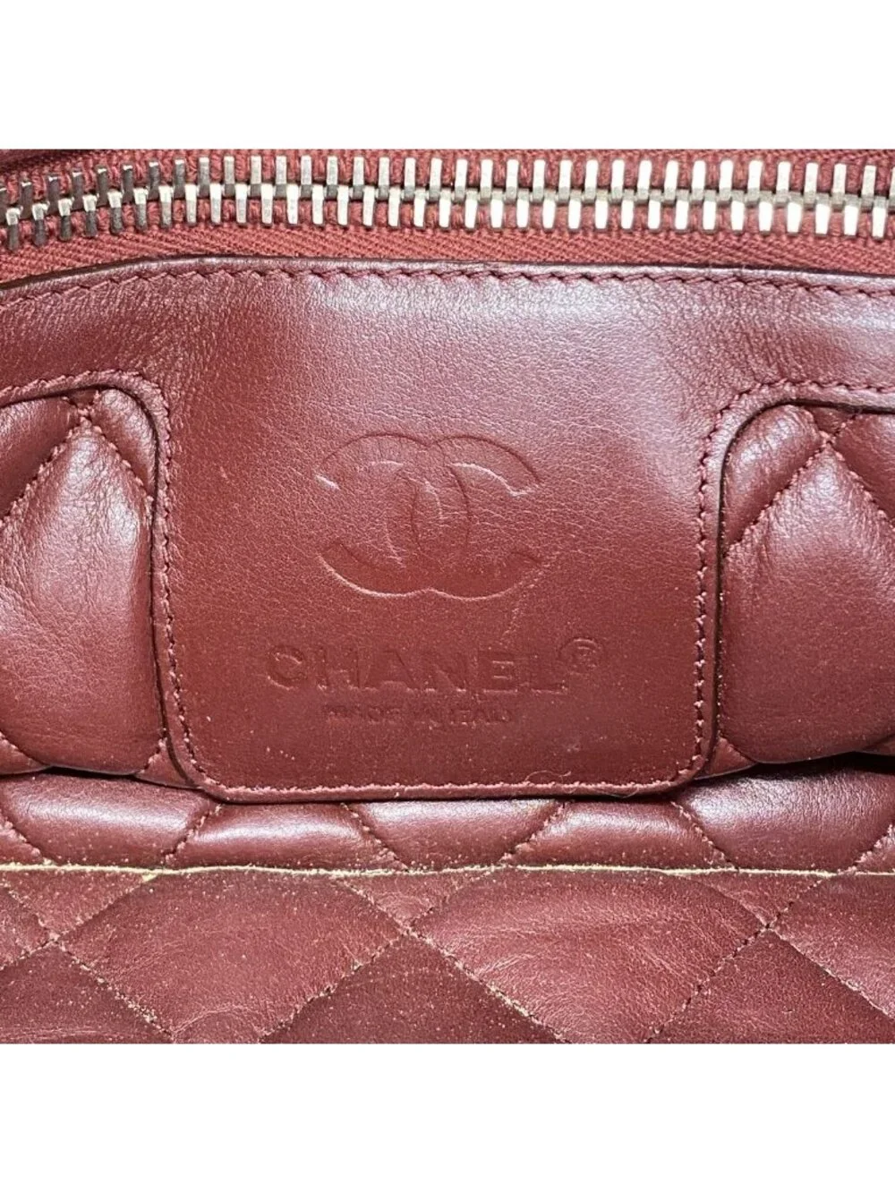 Chanel Tote Coco Cocoon Leather Ivory Silver